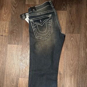 True Religion Men's Slim Straight Jeans - Dark Blue